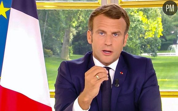 Emmanuel Macron lors de son allocution du 14 juin 2020.