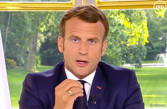 Emmanuel Macron lors de son allocution du 14 juin 2020.