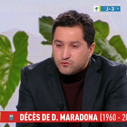 Mort de Diego Maradona : Le chroniqueur Nabil Djellit en larmes dans "L'Equipe d'Estelle"