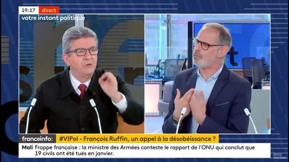 "Allez vous faire voir !" : Jean-Luc Mélenchon s'emporte sur le plateau de Franceinfo