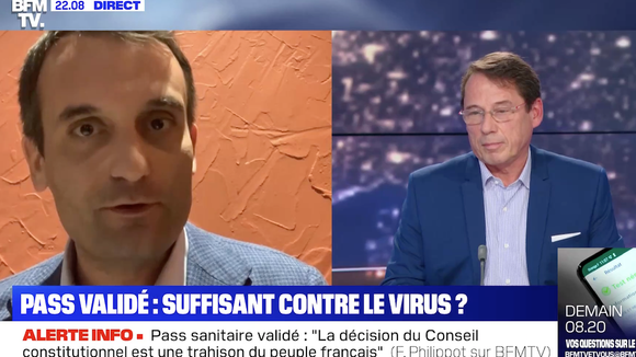 "C'est grave monsieur le curé ?" : Tensions entre Florian Philippot et un médecin autour de la vaccination sur BFMTV