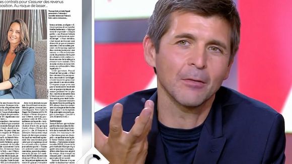 "Ca m'a énervé !" : Thomas Sotto s'en prend au "Parisien" dans "C à vous"