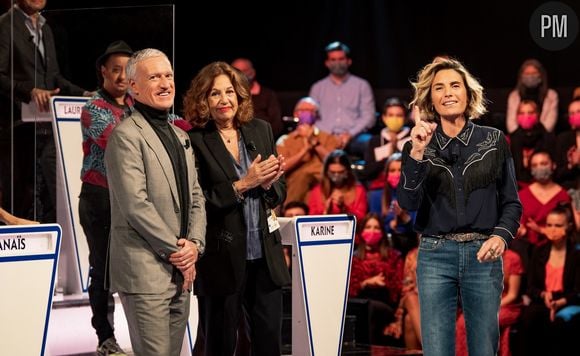 Didier Deschamps, Anne Barrère et Alessandra Sublet.