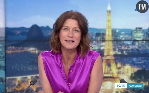 Carole Gaessler au "19/20" sur France 3 le 29 juin 2023.