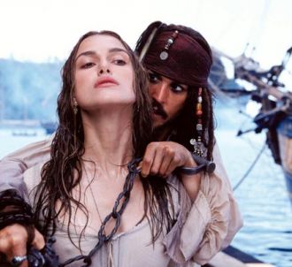 Keira Knightley et Johnny Depp dans 'Pirates des...