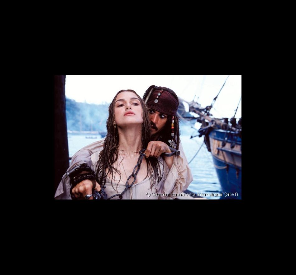 Keira Knightley et Johnny Depp dans "Pirates des Caraïbes, la malédiction du Black Pearl".
