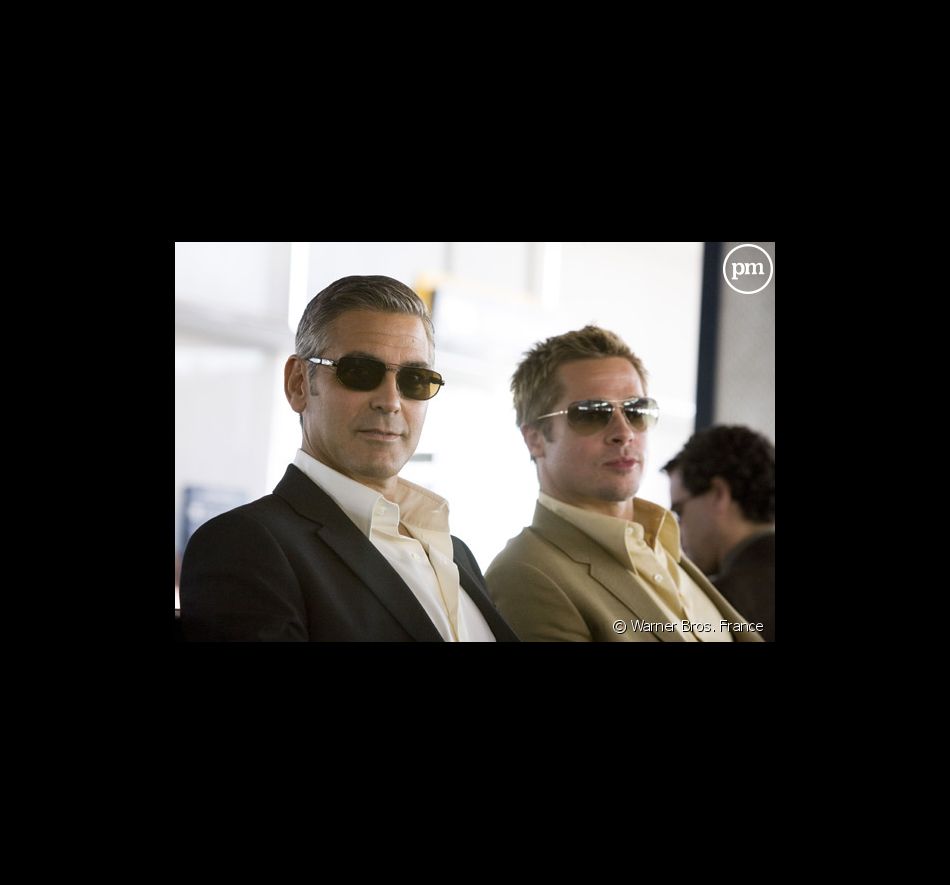 George Clooney et Brad Pitt dans "Ocean's thirteen"