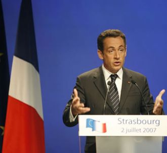Nicolas Sarkozy à Strasbourg (2 juillet 2007)