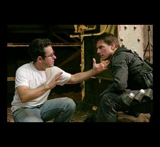 J.J. Abrams et Tom Cruise sur le tournage de 'Mission :...