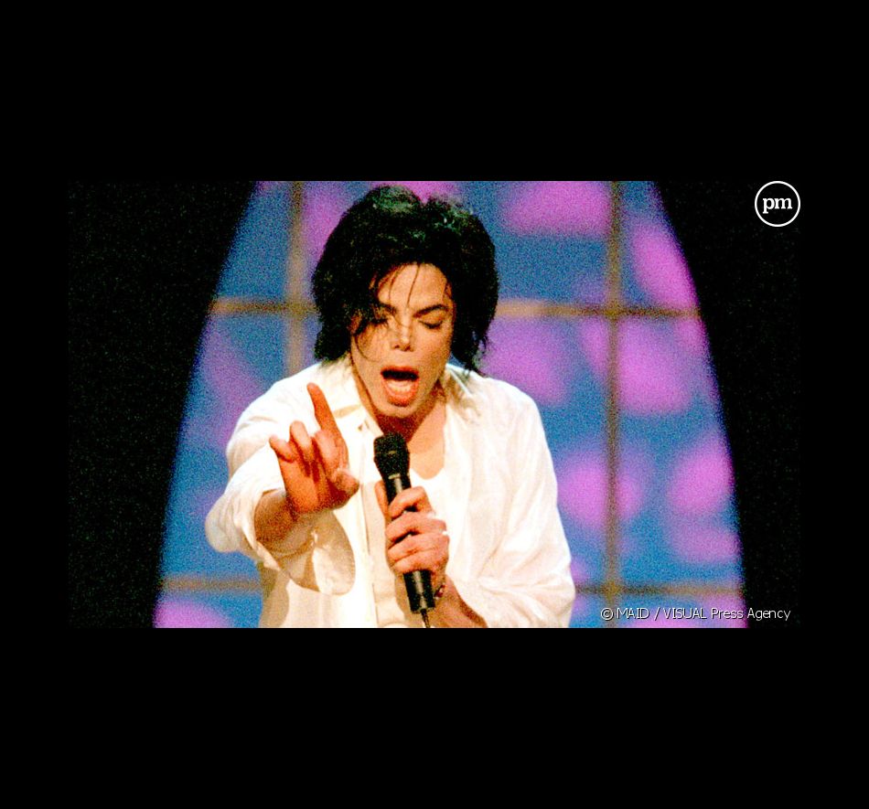 Michael Jackson, en 2001, sur la scène du Madison Square Garden à New York