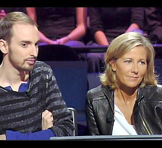 Christophe Willem et Claire Chazal dans 'Qui veut gagner...