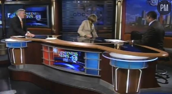 La chute de la journaliste Mélanie Lawson en direct sur ABC