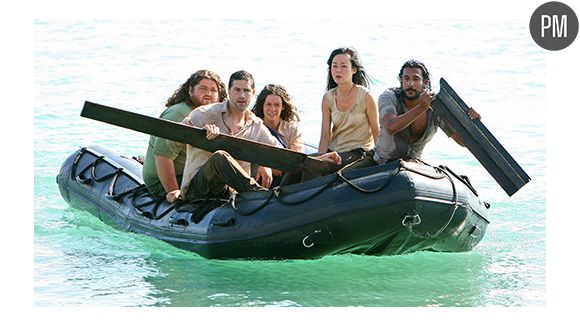 Jorge Garcia, Matthew Fox, Evangeline Lilly, Yunjin Kim et Naveen Andrews dans "Lost"