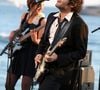 Le chanteur M sur le plateau du "Grand Journal", à Cannes, le 17 mai 2010