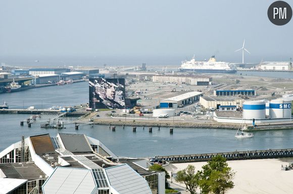 Le portrait de Franck Ribéry sur le port de Boulogne-sur-mer