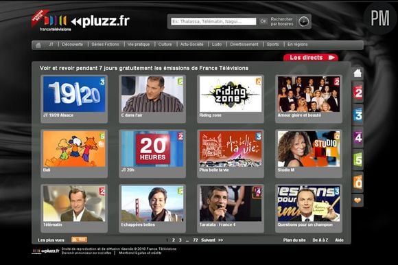 Le site pluzz.fr