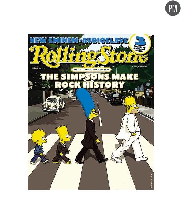 Les Simpson en couverture de Rolling Stone