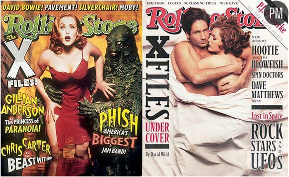 Les acteurs d'X-Files en couverture de Rolling Stone