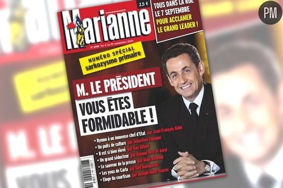 La Une de "Marianne" à paraître samedi 4 septembre 2010.