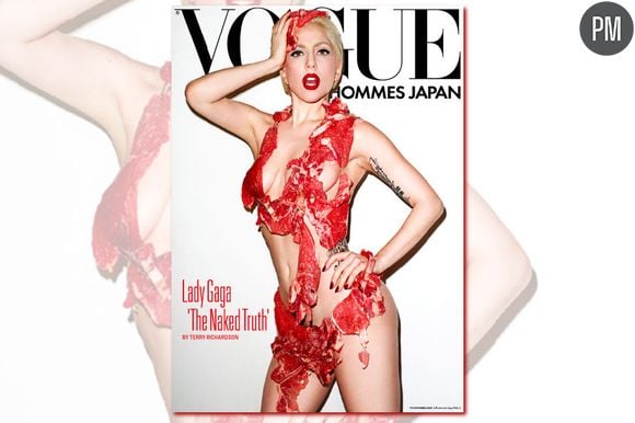 Lady Gaga en Une du Vogue Hommes Japon