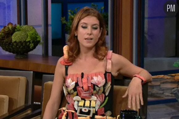 Kate Walsh et sa robe sushi chez Jay Leno