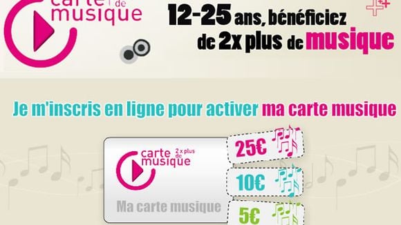 Le gouvernement lance la "Carte musique" pour les 12-25 ans