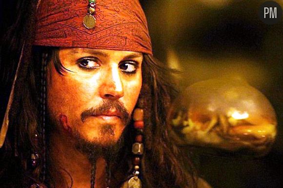  Johnny Depp dans "Pirates des Caraïbes, le secret du coffre maudit".