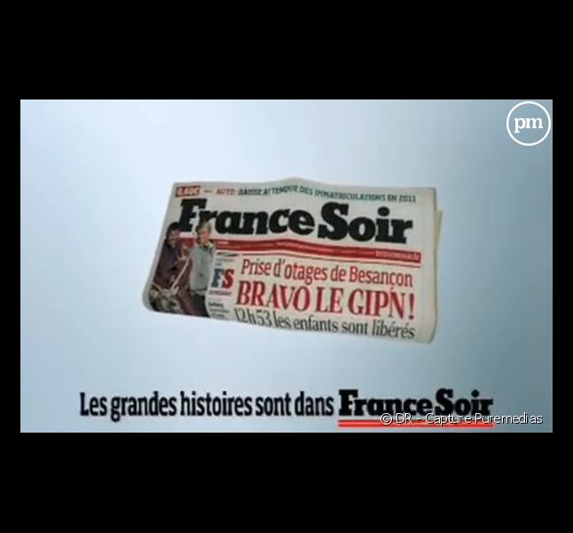 Campagne de communication du quotidien France-Soir (janvier 2010)