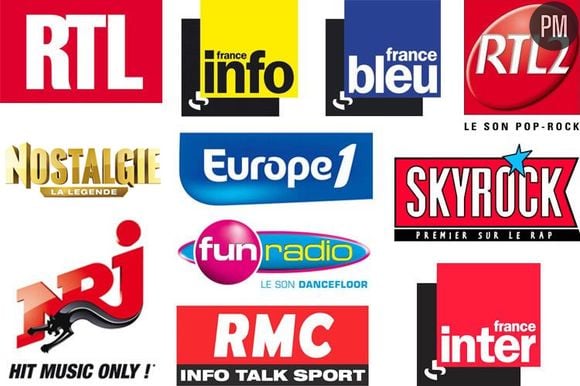 Les logos des radios.