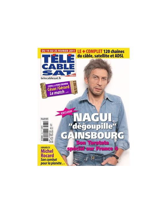 Nagui, à la Une de "Télé Câble Sat, hebdo" (14 février 2011)