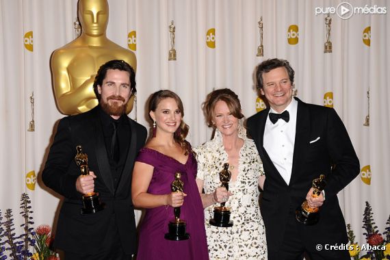 Christian Bale, Natalie Portman, Melissa Leo et Colin Firth