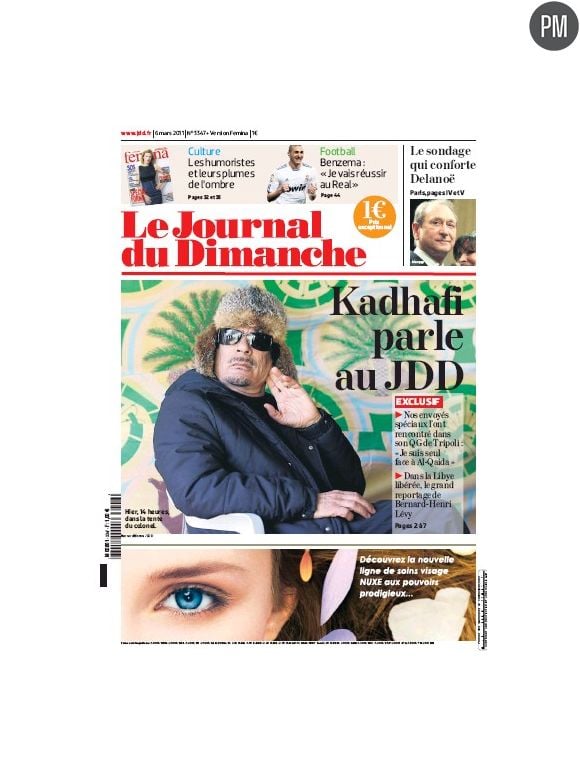 La Une du JDD du dimanche 6 mars 2011