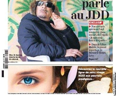 Le JDD décroche une interview exclusive de Kadhafi