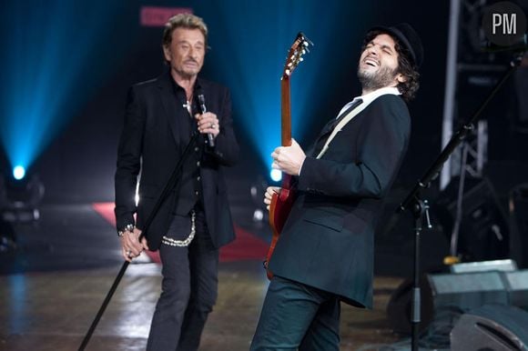 Johnny Hallyday et Matthieu Chedid dans "Taratata"