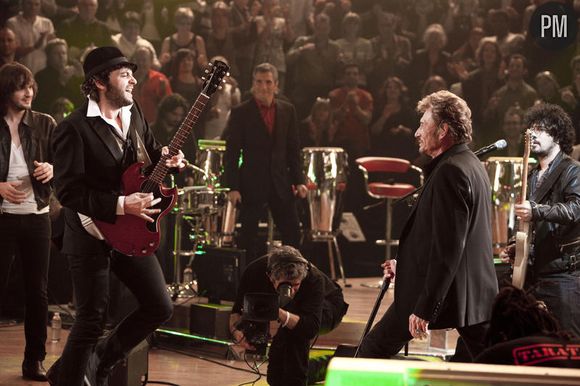 Johnny Hallyday et Matthieu Chedid dans "Taratata"