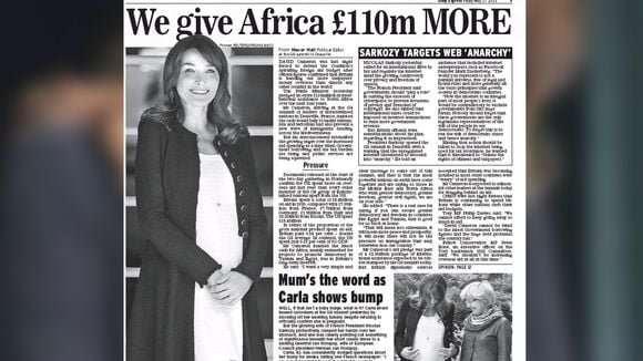 Carla Bruni déchaîne la presse internationale