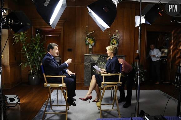 Interview de Nicolas Sarkozy par Katie Couric pour le CBS Evening News