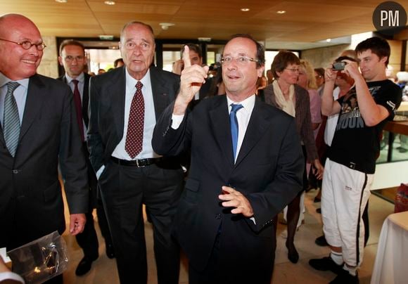 Jacques Chirac et François Hollande, le 11 juin 2011.