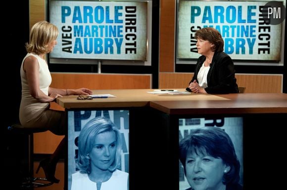 Martine Aubry invitée de Laurence Ferrari, le 16 juin 2011 sur TF1