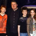 Rupert Grint, Robbie Coltrane, Daniel Radcliffe et Emma Watson assurent la promo de ''Harry Potter et la Chambre des Secrets''