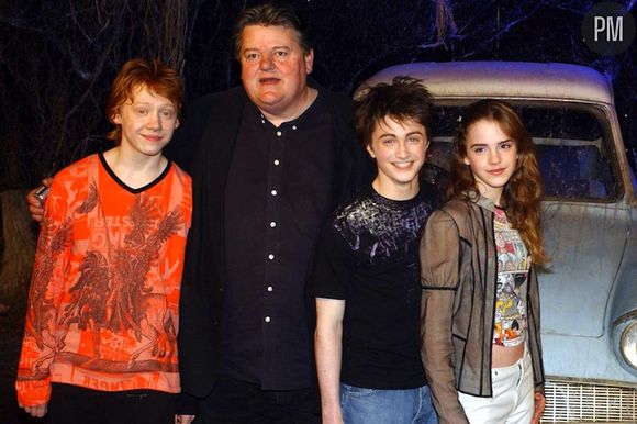 Rupert Grint, Robbie Coltrane, Daniel Radcliffe et Emma Watson assurent la promo de ''Harry Potter et la Chambre des Secrets''