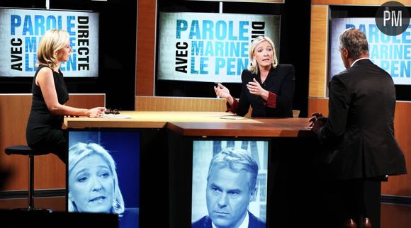 "Parole directe" avec Marine Le Pen, le 15 septembre 2011 sur TF1.