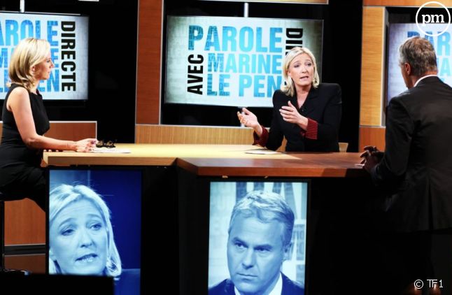 "Parole directe" avec Marine Le Pen, le 15 septembre 2011 sur TF1.