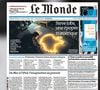 La Une du Monde.