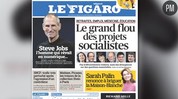 La Une du Figaro.