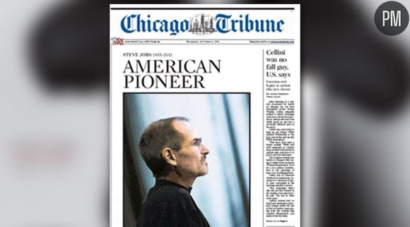 La Une du Chicago Tribune.