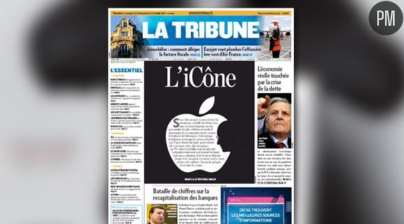 La Une de La Tribune.