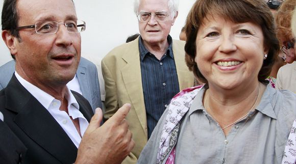 François Hollande et Martine Aubry.