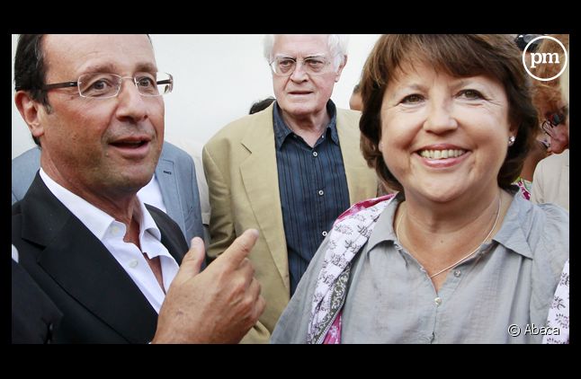 François Hollande et Martine Aubry.