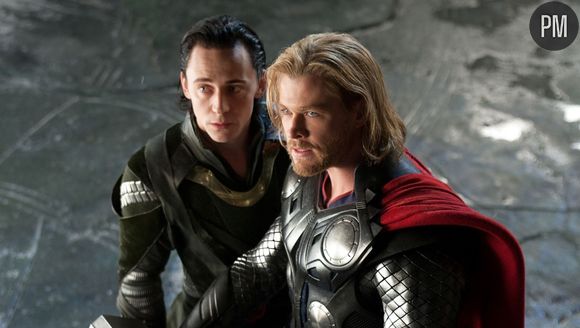 Tom Hiddleston et Chris Hemsworth dans "Thor"